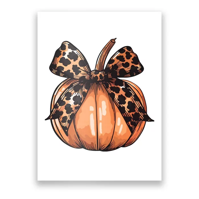 Retro Halloween Coquette Bow Poster