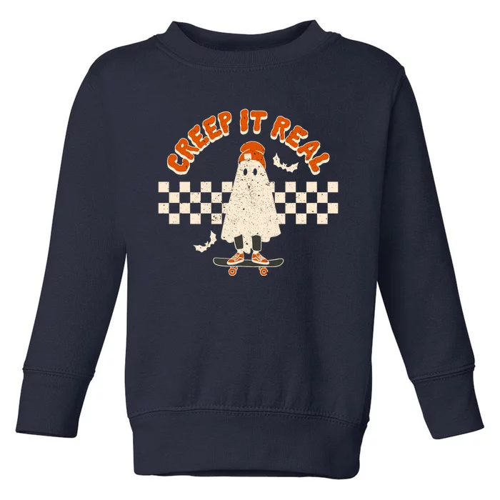 Retro Halloween Comfort Colors Shirt, Creep It Real Toddler Sweatshirt