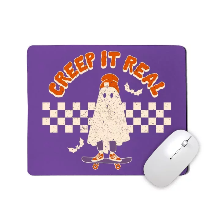 Retro Halloween Comfort Colors Shirt, Creep It Real Mousepad