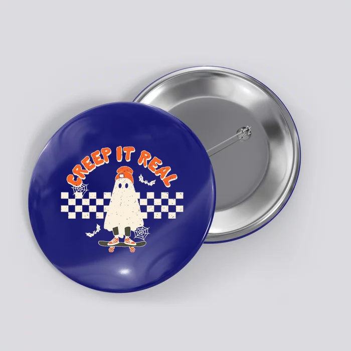 Retro Halloween Creep It Real Button