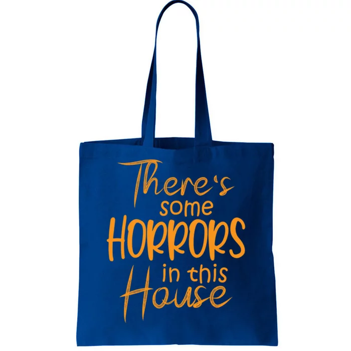 Retro Halloween Costume ThereS Some Horrors In This House Gift Tote Bag