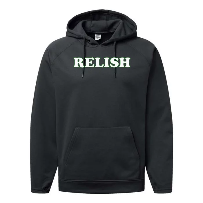 Relish Halloween Couples Costume Pretend IM Relish Performance Fleece Hoodie