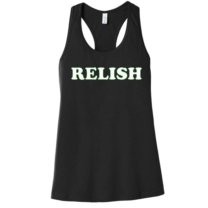 Relish Halloween Couples Costume Pretend IM Relish Women's Racerback Tank