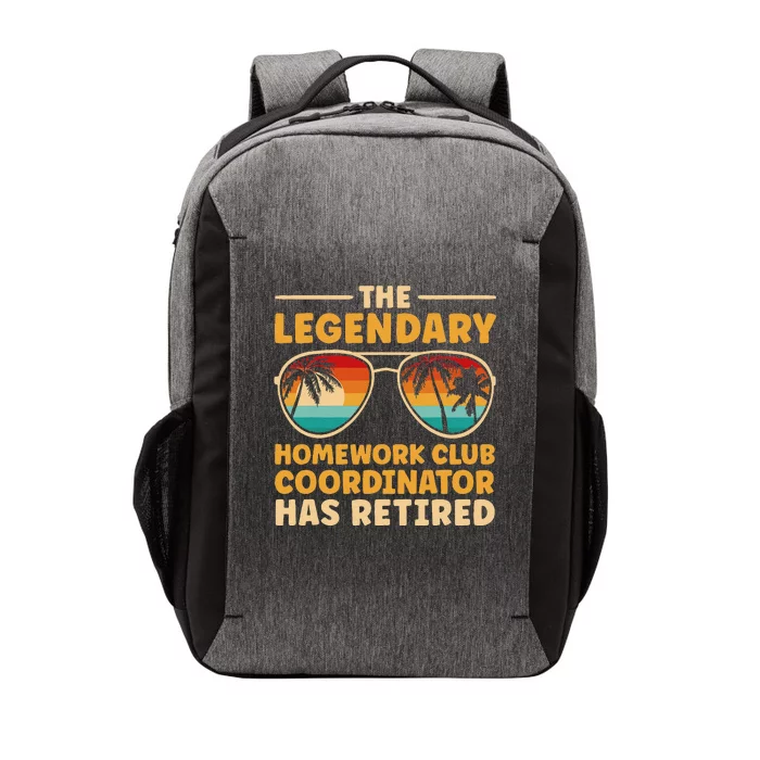 Retirement Homework Club Coordinator Retired Vector Backpack