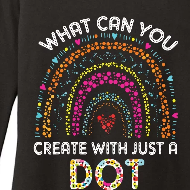 Rainbow Happy Dot Day Teacher Womens CVC Long Sleeve Shirt