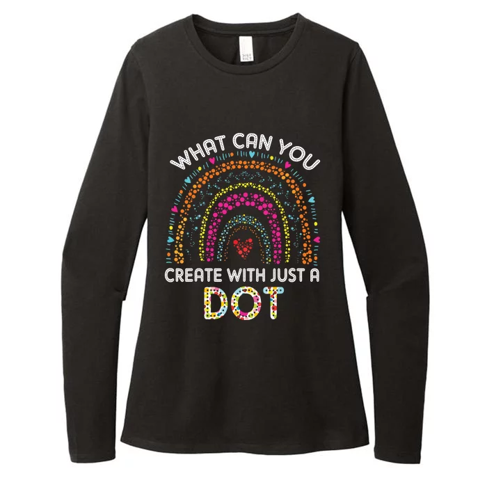 Rainbow Happy Dot Day Teacher Womens CVC Long Sleeve Shirt