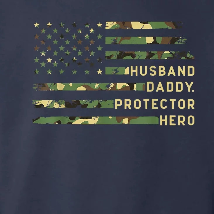 Retro Husband Daddy Protector Hero Fathers Day For Dad Toddler Hoodie