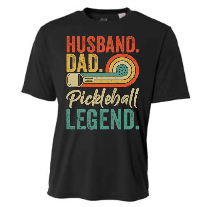 Retro Husband Dad Pickleball Legend Daddy Fathers Day Great Gift Cooling Performance Crew T-Shirt