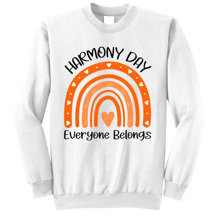 Rainbow Harmony Day Everyone Belongs Sweatshirt