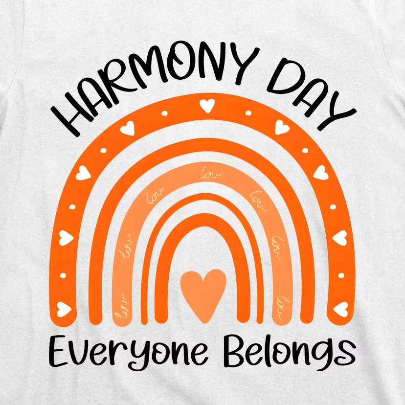 Rainbow Harmony Day Everyone Belongs T-Shirt