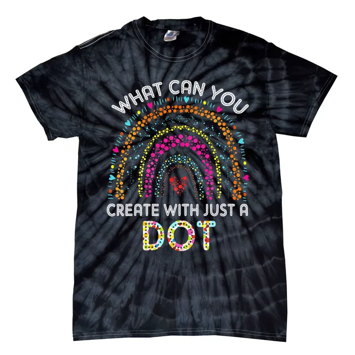 Rainbow Happy Dot Day Gift Tie-Dye T-Shirt