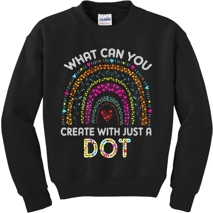 Rainbow Happy Dot Day Gift Kids Sweatshirt