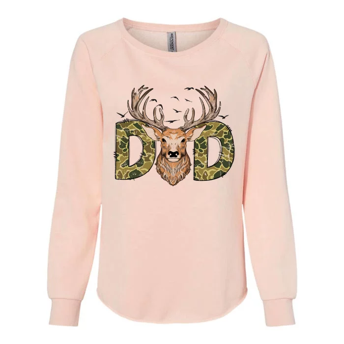 Retro Hunter Dad Deer Hunting Womens California Wash Sweatshirt