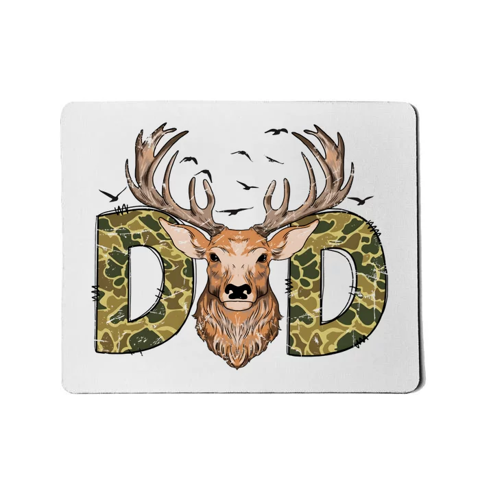 Retro Hunter Dad Deer Hunting Mousepad