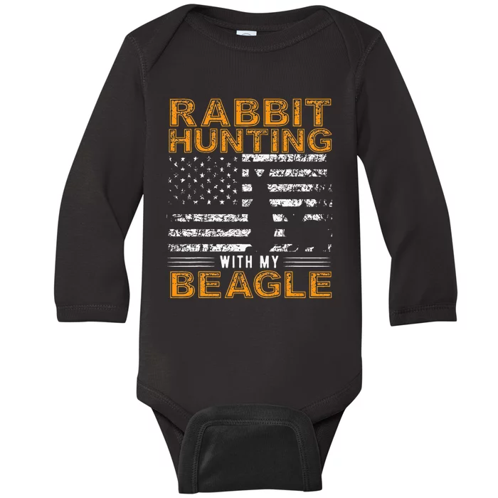 Rabbit Hunting Dog Beagle Hunter Hunting Dog Beagles Baby Long Sleeve Bodysuit