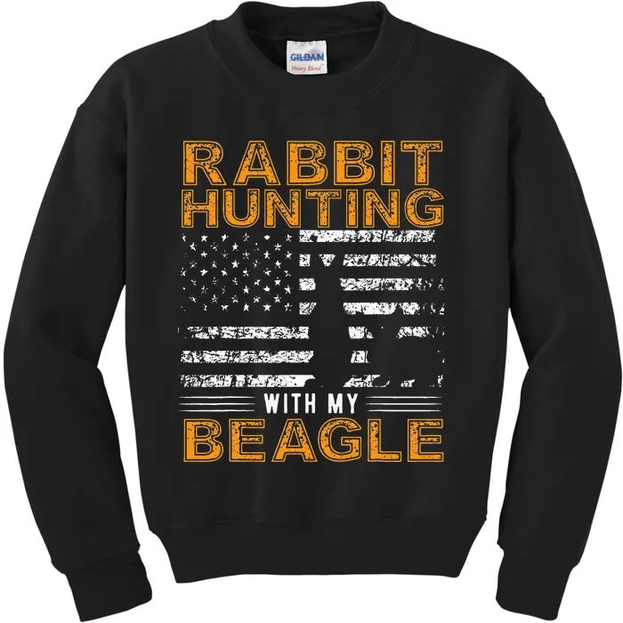 Rabbit Hunting Dog Beagle Hunter Hunting Dog Beagles Kids Sweatshirt