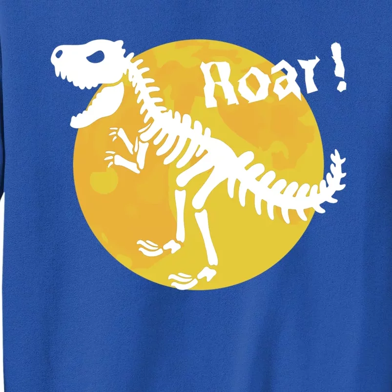 Roar! Halloween Dinosaur Skeleton Full Moon TRex Dino Gift Sweatshirt