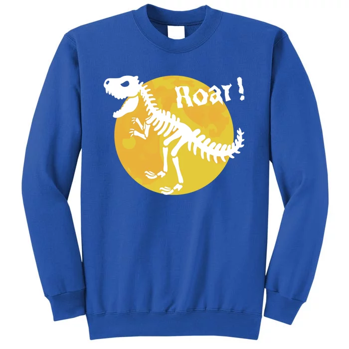 Roar! Halloween Dinosaur Skeleton Full Moon TRex Dino Gift Sweatshirt