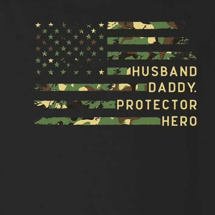 Retro husband daddy protector hero fathers day for dad Toddler Long Sleeve Shirt