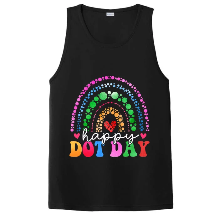 Rainbow Happy Dot Day 2024 15th September Performance Tank