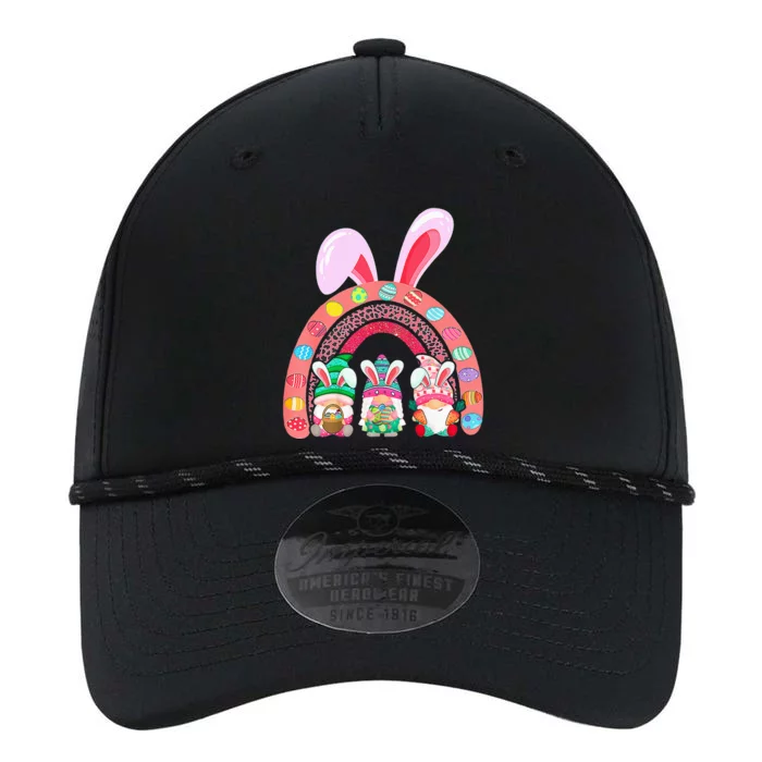 Rainbow Happy Easter Day Cute Gnome Easter Bunny Performance The Dyno Cap