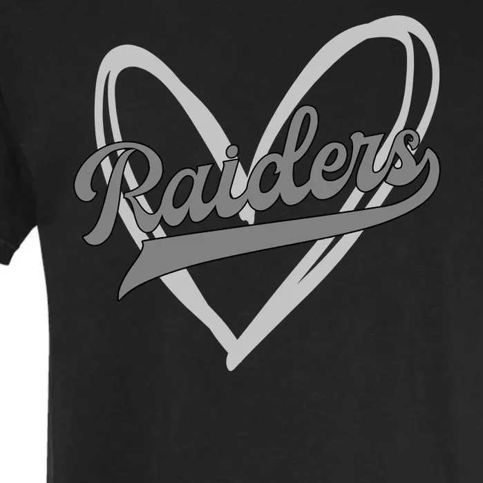 Raiders Heart Football Lover Garment-Dyed Heavyweight T-Shirt