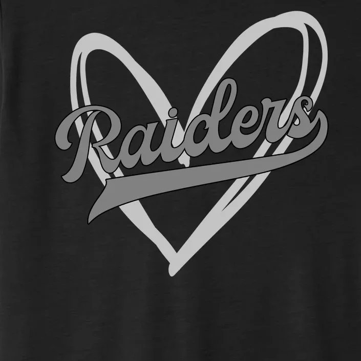 Raiders Heart Football Lover ChromaSoft Performance T-Shirt