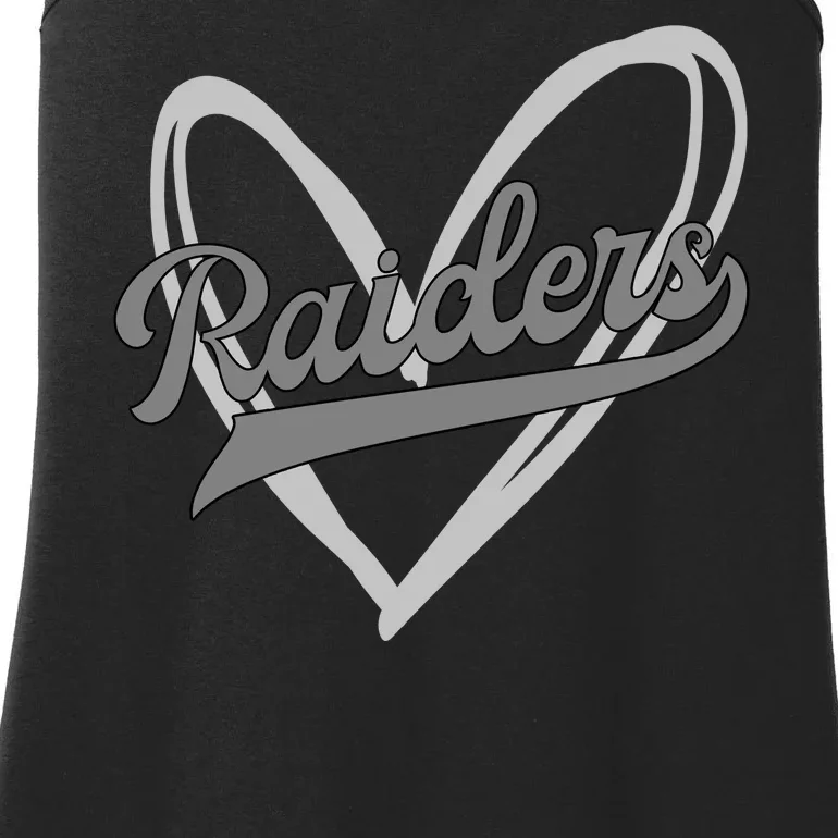 Raiders Heart Football Lover Ladies Essential Tank