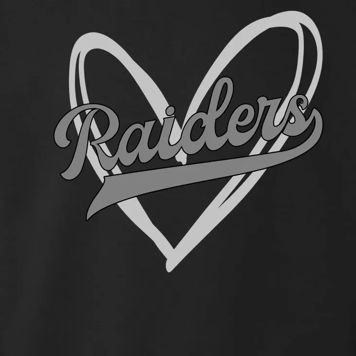 Raiders Heart Football Lover Toddler Hoodie