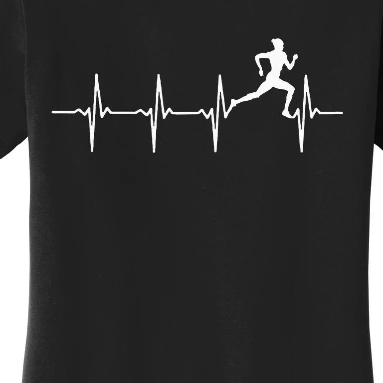 Running Heartbeat For Runners & Joggers Women's T-Shirt