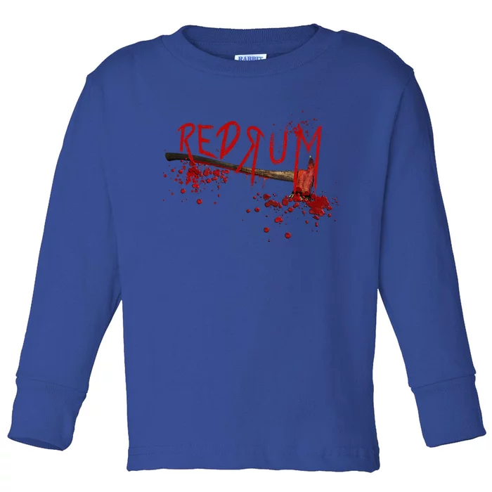 Redrum Horror Funny Graphic For All Halloween Short Sleeve Toddler Long Sleeve Shirt