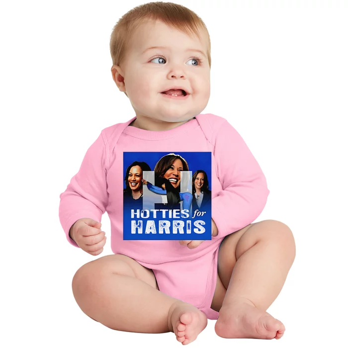 Retro Hotties For Harris Baby Long Sleeve Bodysuit