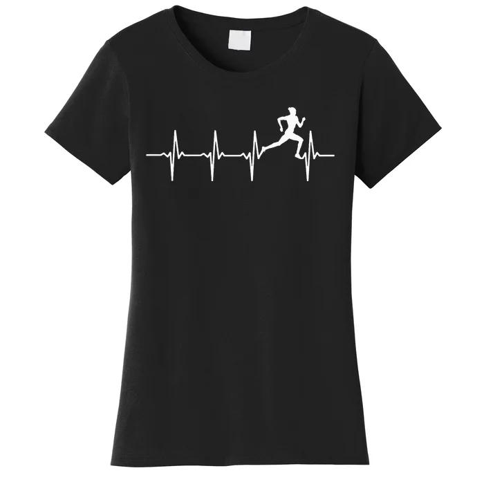 Running heartbeat for runners & joggers Women's T-Shirt