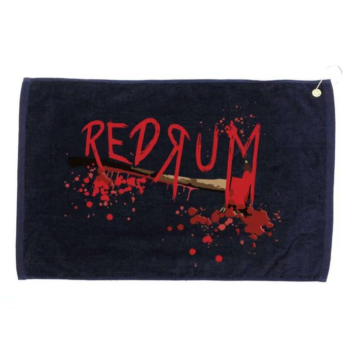 Redrum Horror Funny Graphic For All, Halloween Short Sleeve Grommeted Golf Towel