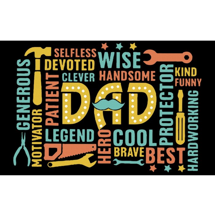 Retro Happy FatherS Day Dad Tools Best Dad Ever Bumper Sticker