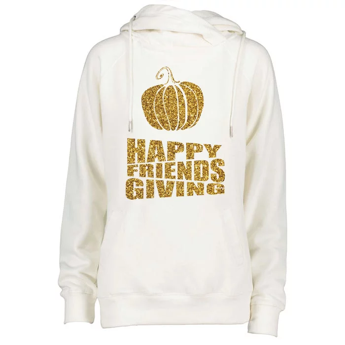 Raptorprime Happy Friendsgiving Turkey Friends Giving Gift Womens Funnel Neck Pullover Hood