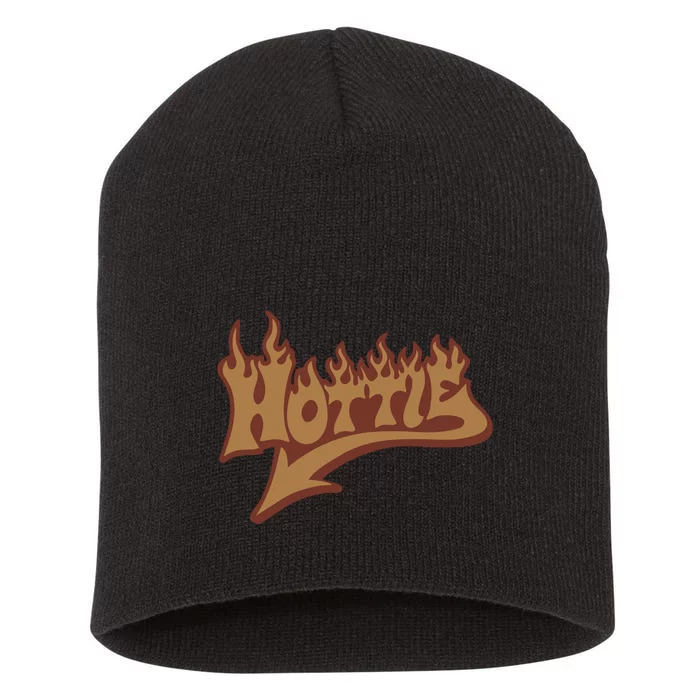 Retro Hottie Flame Short Acrylic Beanie