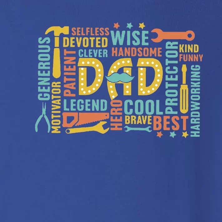 Retro Happy FatherS Day Dad Tools Best Dad Ever Toddler Long Sleeve Shirt