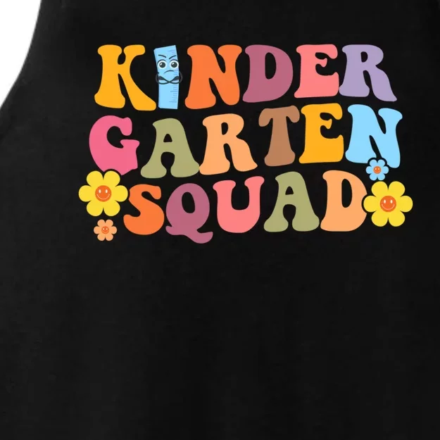 Retro Hippie Groovy Kindergarten Squad Funny Gift Ladies Tri-Blend Wicking Tank