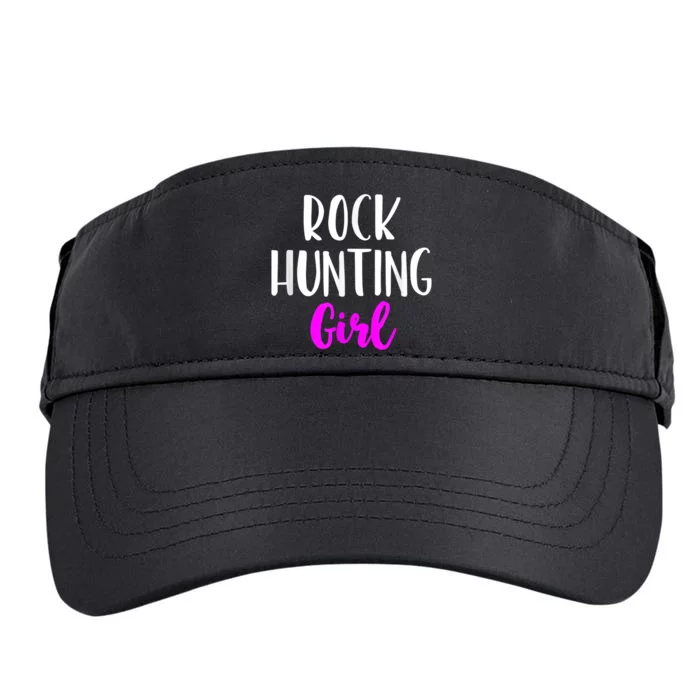 Rock Hunting Girl Women Hunter Collector Geologist Adult Drive Performance Visor