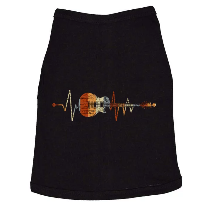 Retro Heartbeat Guitar Doggie Tank