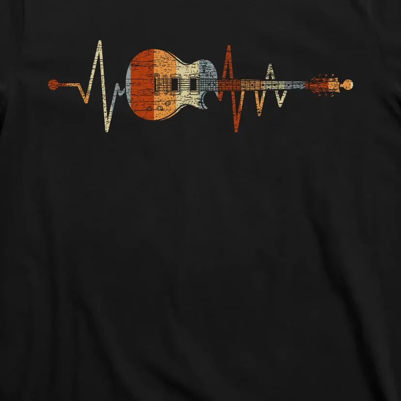 Retro Heartbeat Guitar T-Shirt