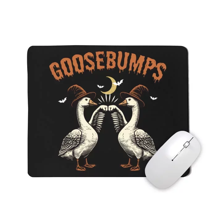 Retro Halloween Goose Witch Spooky Season Mousepad