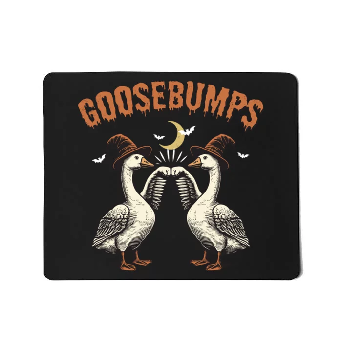 Retro Halloween Goose Witch Spooky Season Mousepad