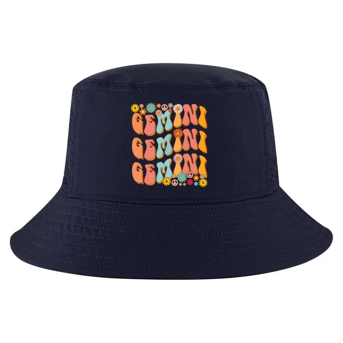 Retro Hippie Gemini Birthday Funny Gemini Zodiac Birthday Cool Comfort Performance Bucket Hat