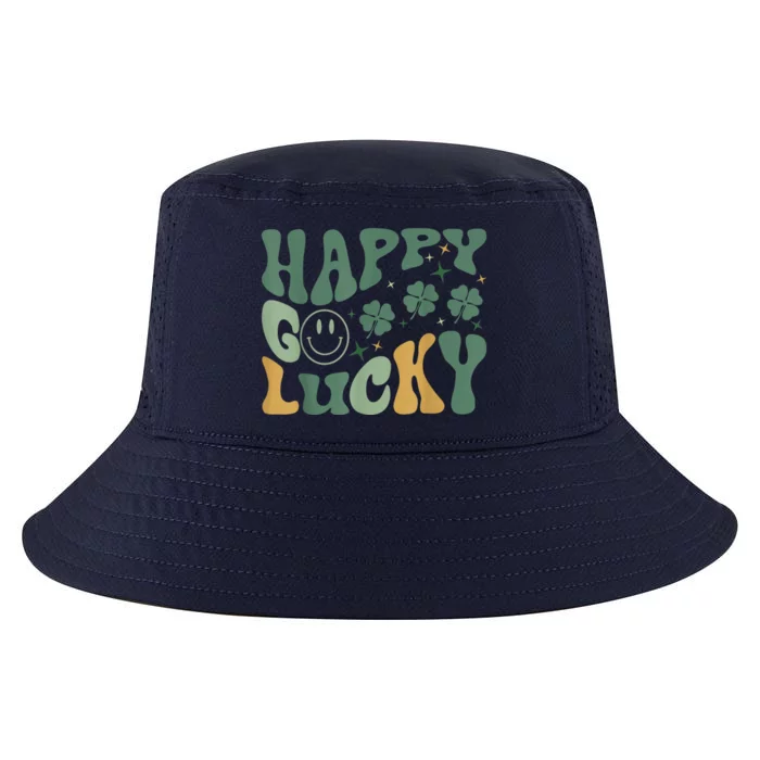 Retro Happy Go Lucky Boy St Patricks Day Cool Comfort Performance Bucket Hat