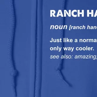 Ranch Hand Gift Full Zip Hoodie