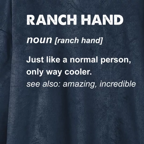 Ranch Hand Gift Hooded Wearable Blanket