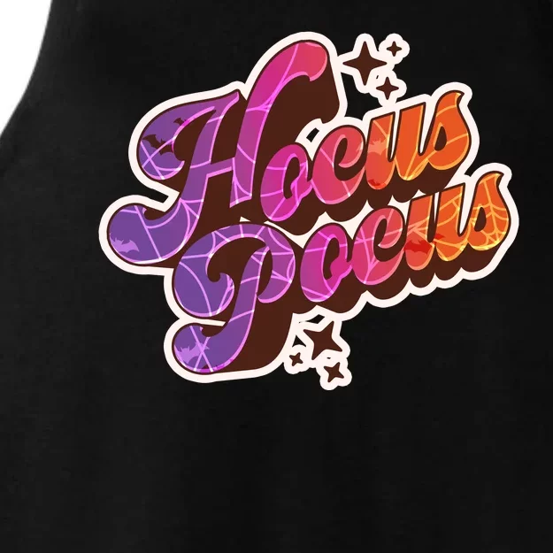 Retro Halloween Hocus Pocus Ladies Tri-Blend Wicking Tank