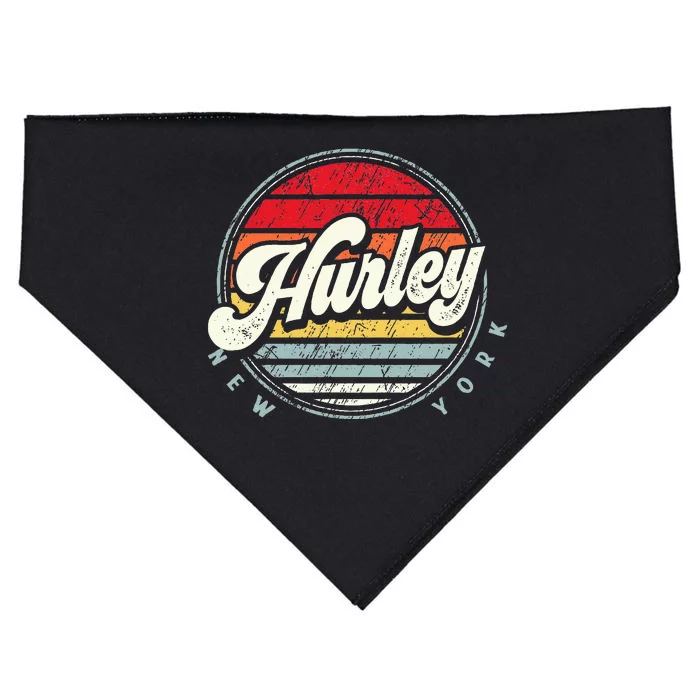 Retro Hurley Home State Cool 70s Style Sunset USA-Made Doggie Bandana